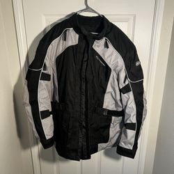  Tourmaster black & grey motorcycle jacket