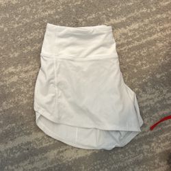 lululemon sped up white shorts