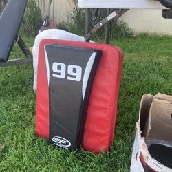 Blocking shields football