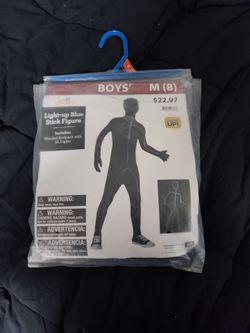 Light up blue stick figure