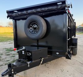 New 14ft Long HEAVY DUTY SCISSOR LIFT Hydraulic Dump Trailer Fully Loaded 💪🏻