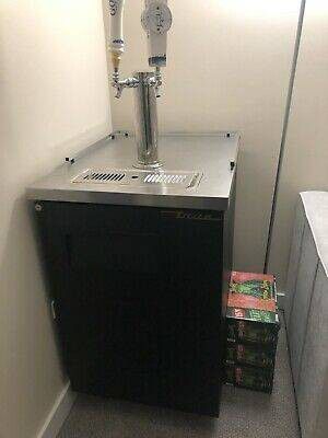True manufacturing commercial double tap kegerator
