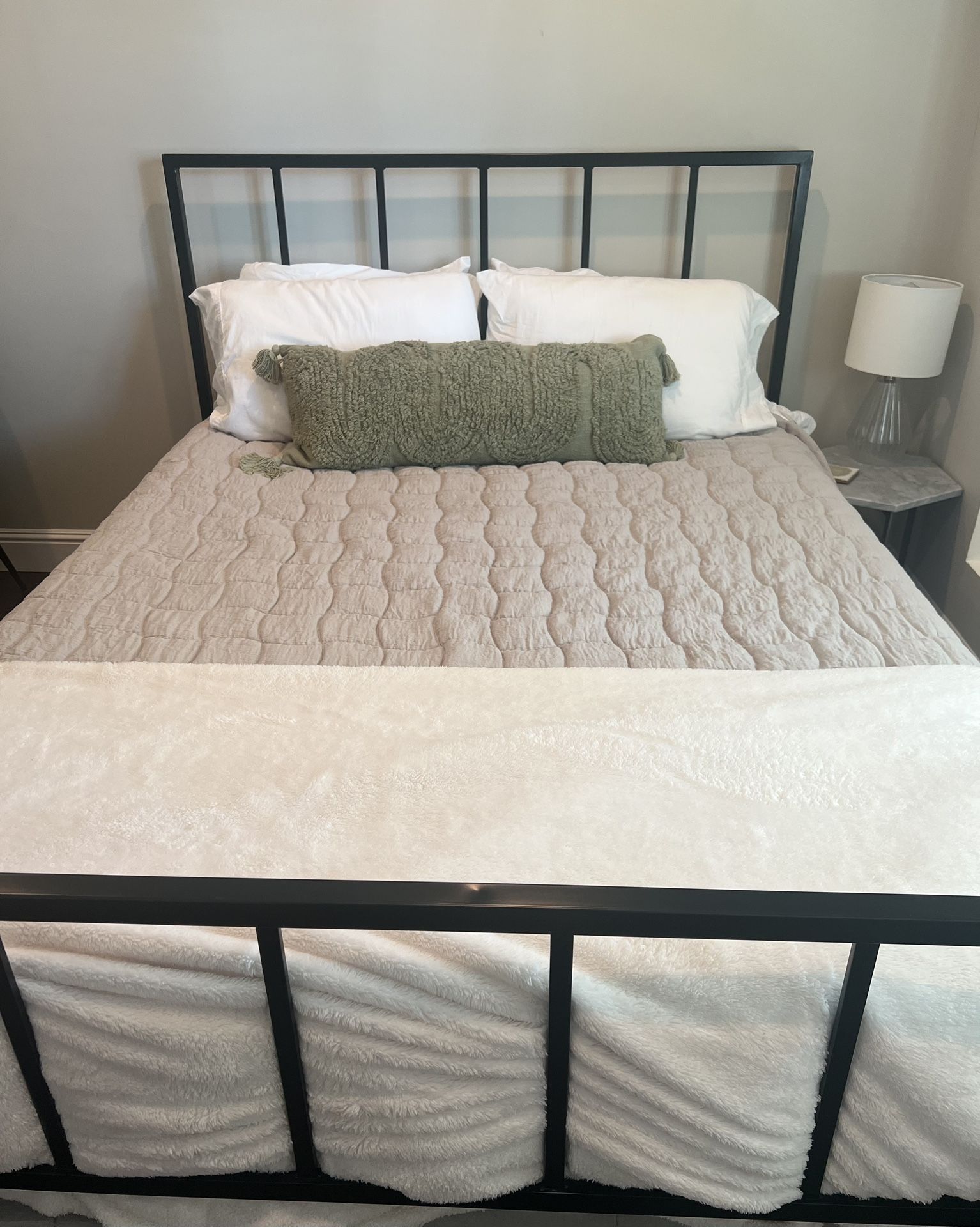 Queen Mattress + Bed Frame – Excellent Condition - Bundle Pricing!
