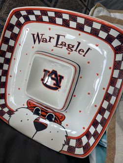 Auburn Chips and Dip Tray