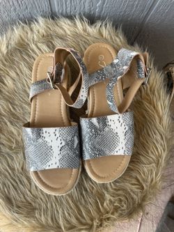  snake print platform sandals