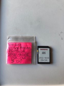 Nissan Maxima Platinum SD card
