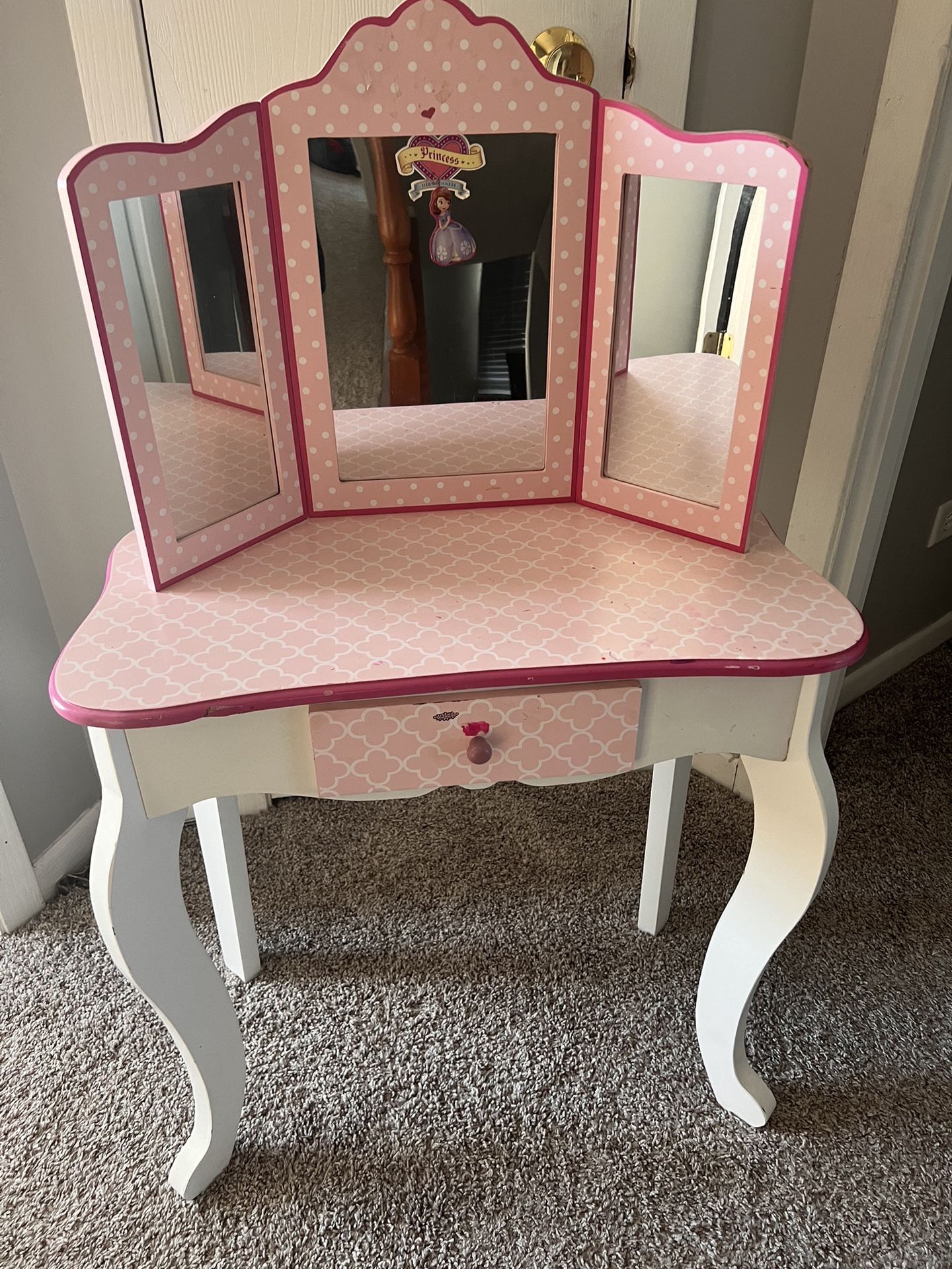 Vanity Set, Princess Makeup Dressing Table