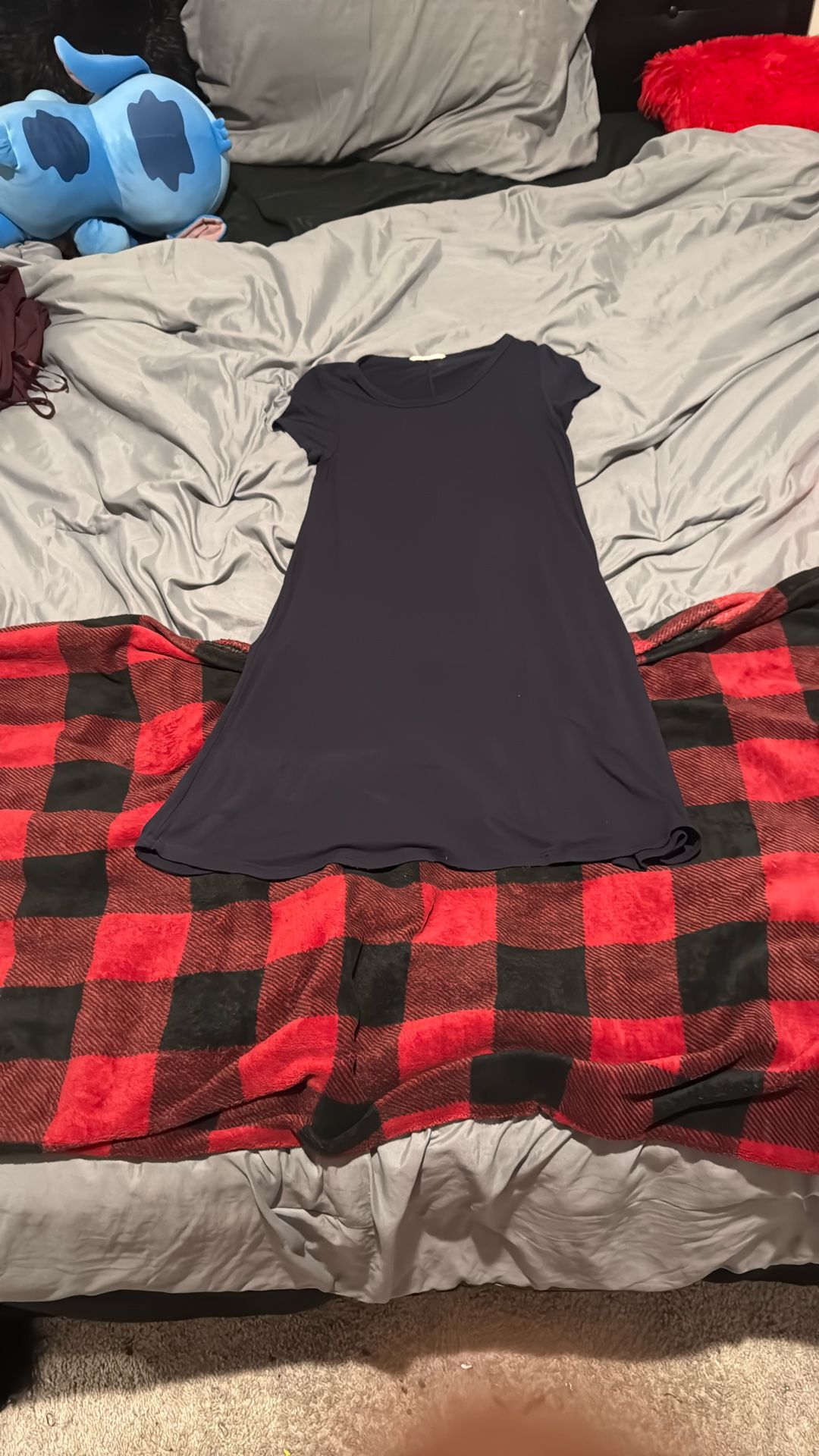 A Black Nightgown Dress