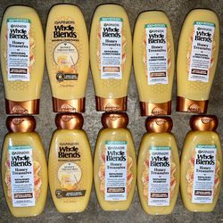 10 Garnier Whole Blends Honey Treasure Shampoo And Conditioner 