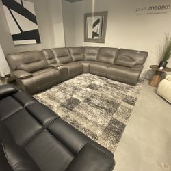 Power Reclining Sectional Sofa 