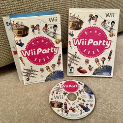 Wii Party Video Game For Nintendo Wii System Console U Cleaned Works Complete Disc Case Manual