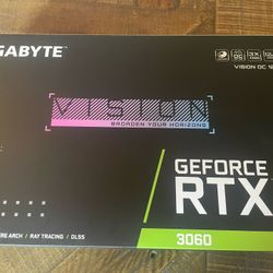 Gigabyte Geforce rtx 3060 vision OC 12GB 