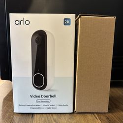 Arlo Doorbell AND mount - BRAND NEW Unopened In Box