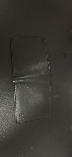 Black leather wallet