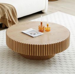 Round Wood Coffee Table (RRP $249.99)