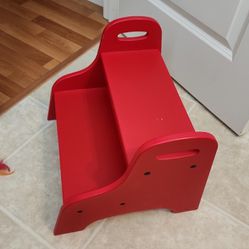 Red Ikea Stool