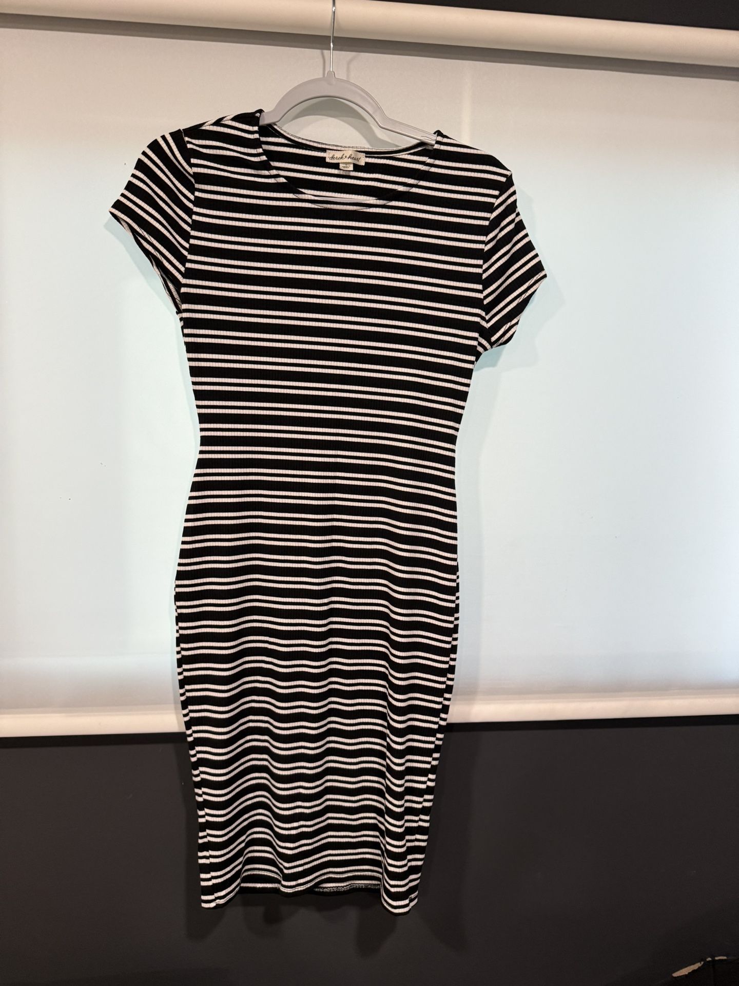 Derek Heart: Black And White Striped Dress