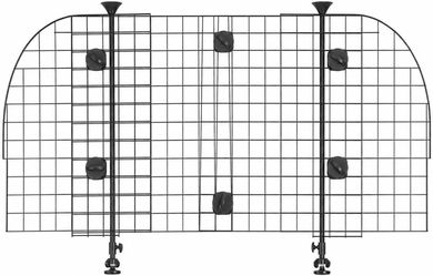 Adjustable Heavy Duty Metal Dog Car Barrier for SUVs | Expandable Wire
