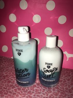 New Victoria's Secret PINK Ocean Extracts Water Lotion Soap