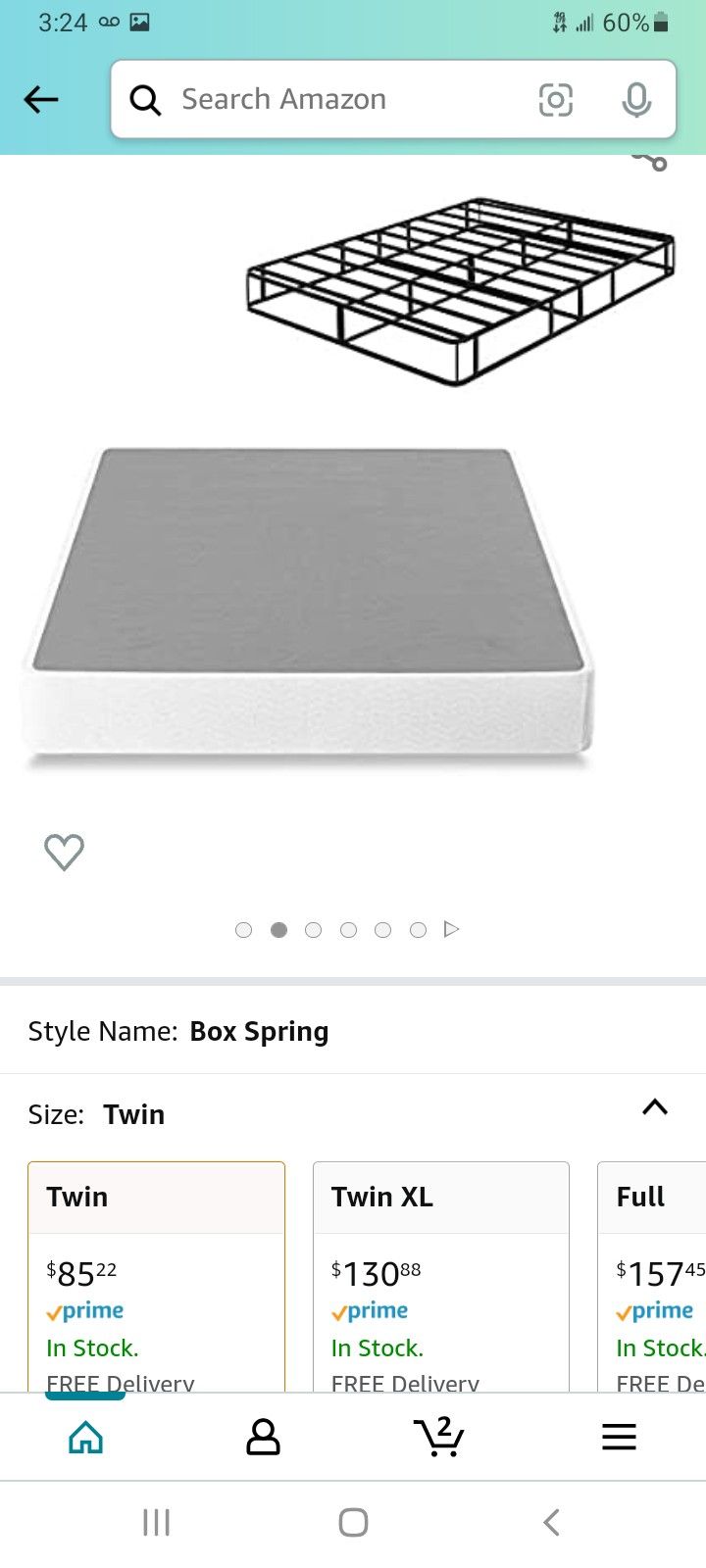 Twin Size Sizun Spring Box