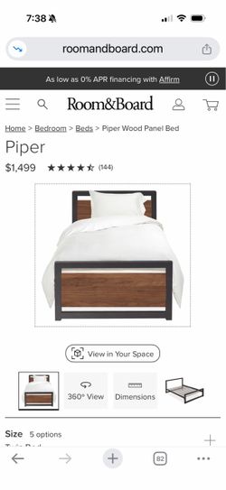 Room & Board Twin Bed