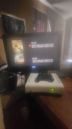 TV, Xbox 360 and controller bundle