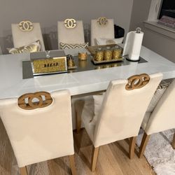 Table for 6 People With Built In Light 