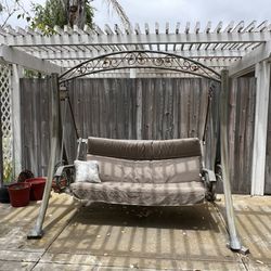Outdoor Swing with cushions by Sunbrella