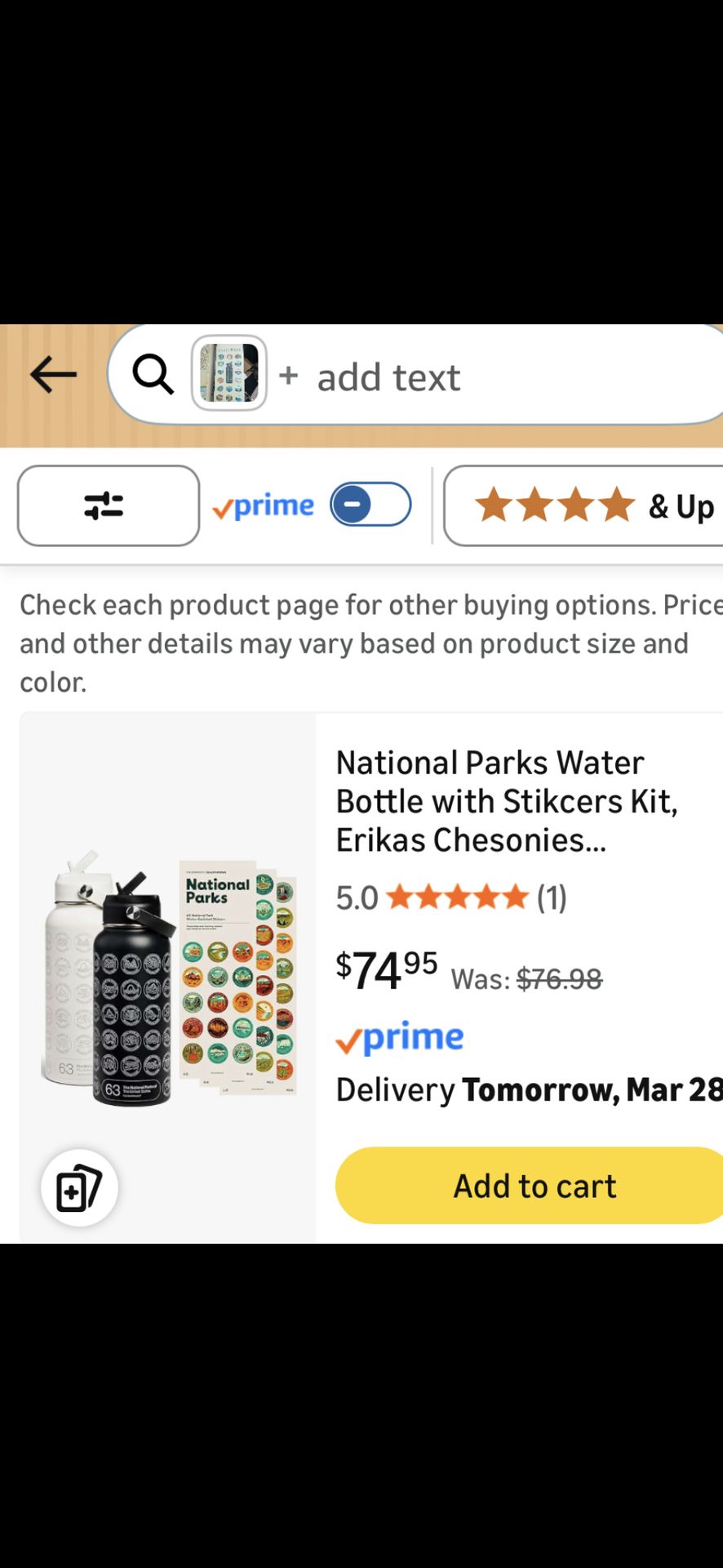 32 oz insulated steel bottle with 63 stickers