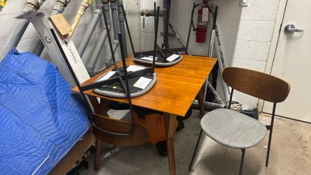 Small dining room table with 4 chairs