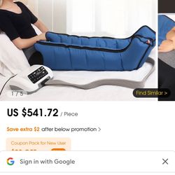 Leg Compresser  For Circulation . $100.00