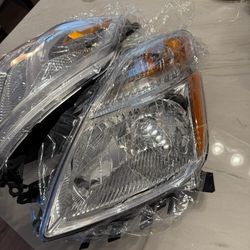06-09 Toyota Prius Clear Headlights Halogen Head Lamps Left+Right 