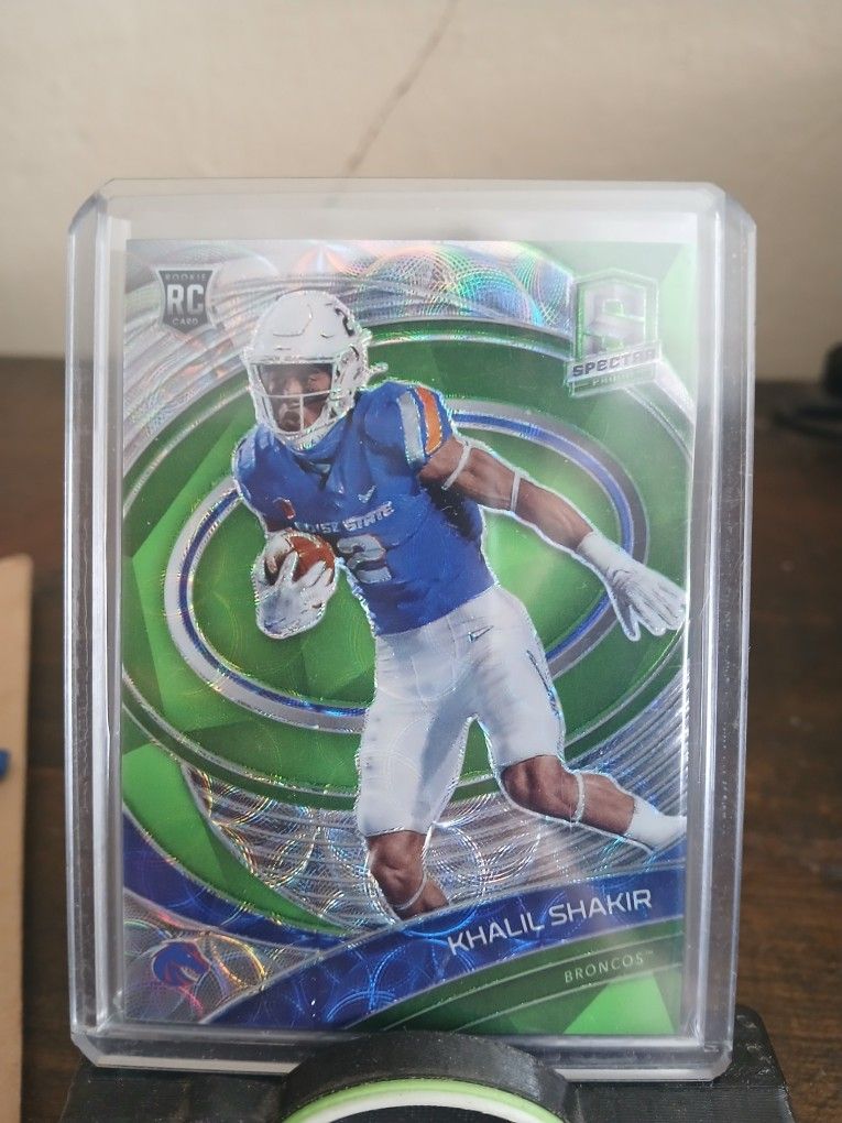 🔥 2022 Panini Chronicles SPECTRA PRIZM GREEN SCOPE KHALIL SHAKIR RC ROOKIE