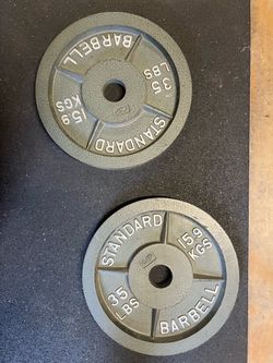 CAP Barbell 35 lb Standard Weight Plates Pair