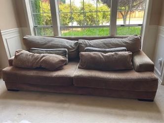 Brown Fabric Sofa