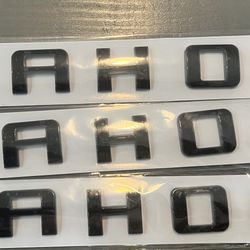 Black Tahoe 3d Decal