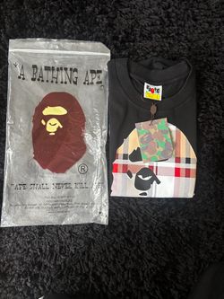 A Bathing Ape BAPE Black Graphic Tee Size L