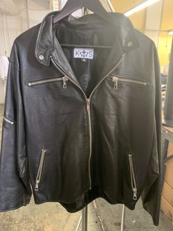 Real leather jacket.