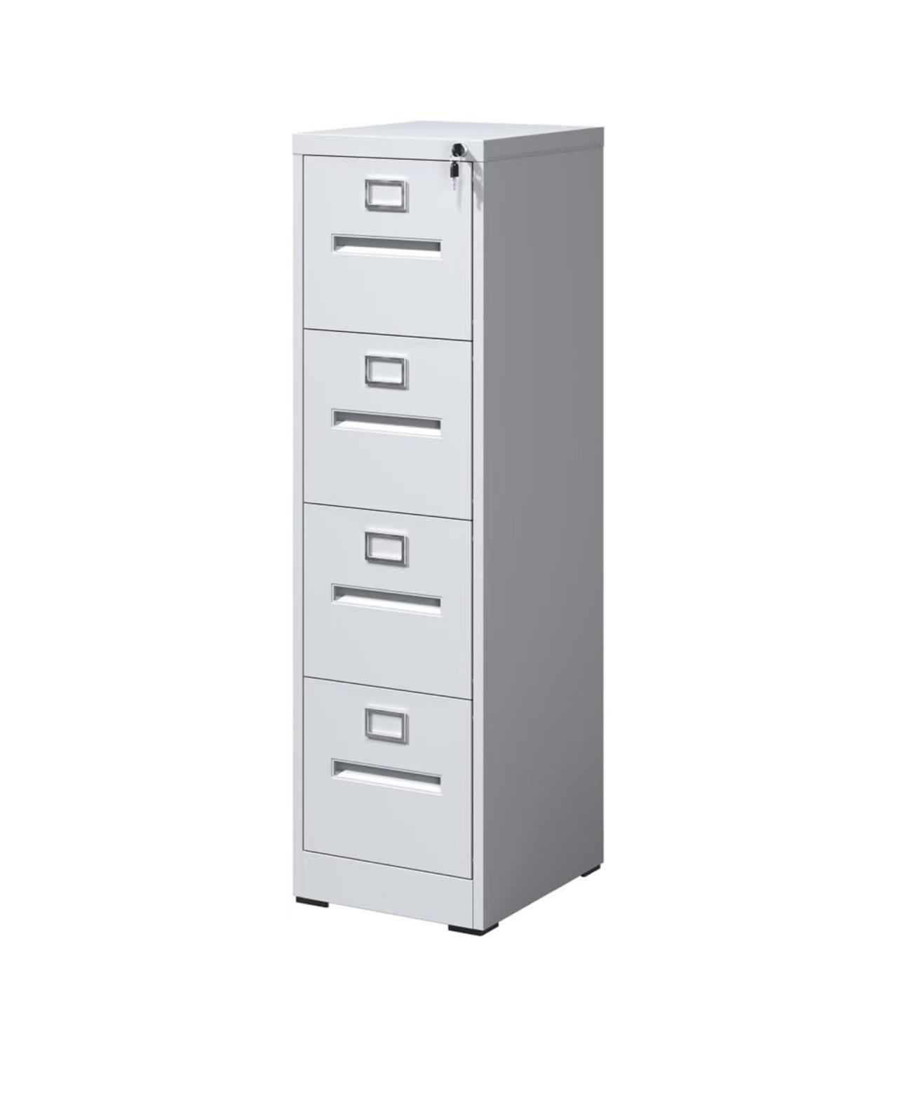 Metal File Cabinet with Drawer,Vertical File Cabinet with Lock for A4/Letter/Legal Size Files,Steel Filing Cabinets for Home Office,Assembly Required
