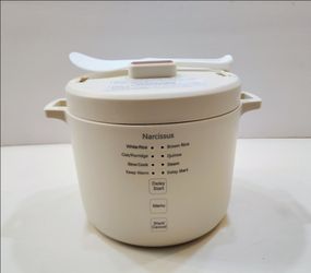 🎀 Small Rice Cooker Free Nonstick Pot (Narcissus)