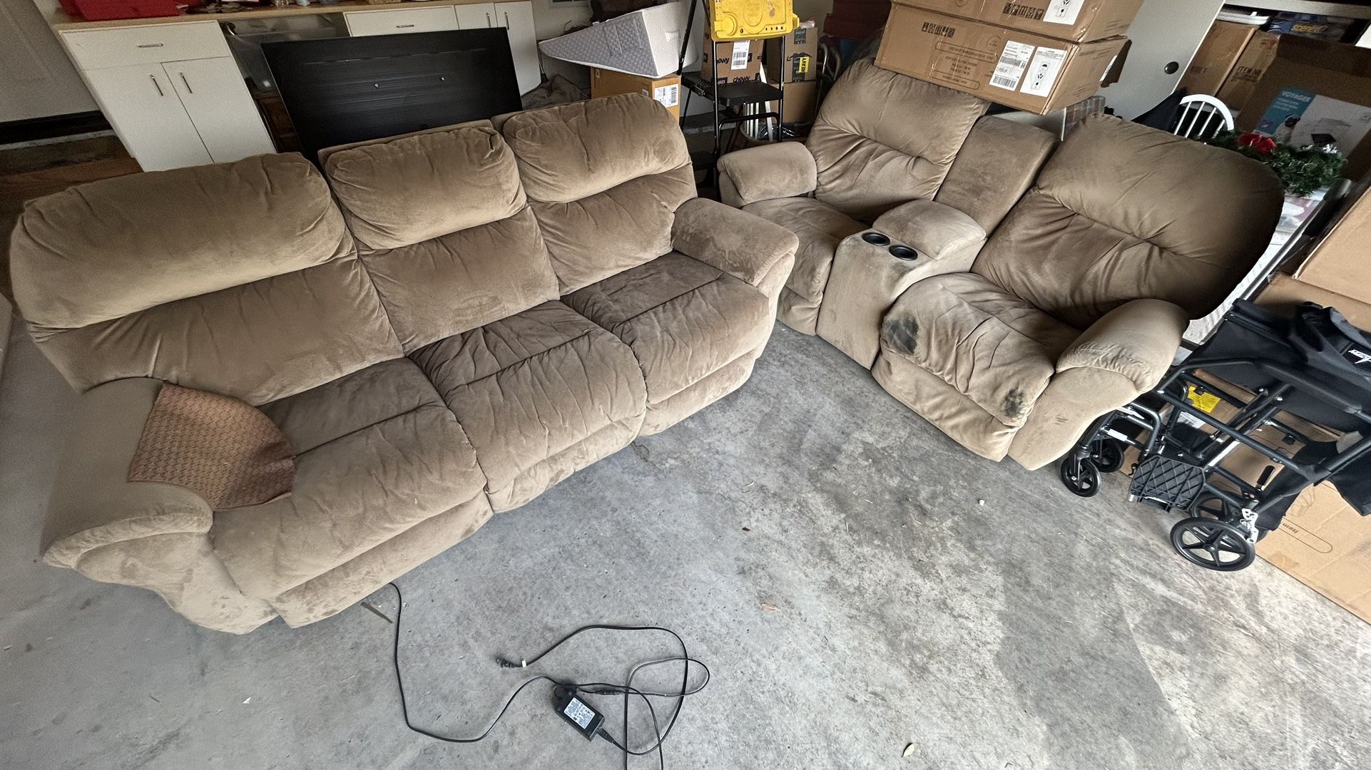 Couch and Reclining Chairs