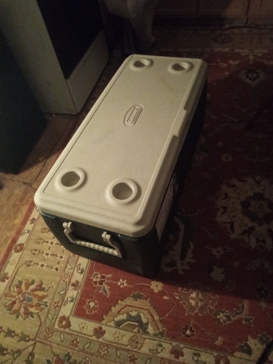150 Quart Coleman Green Cooler