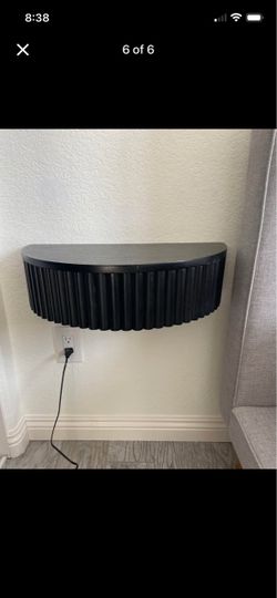 Floating side table shelf