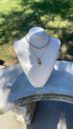 Bead heart necklace