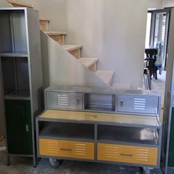 Metal Locker Storage Drawers  Pottery Barn Kids Room Organizer Dresser