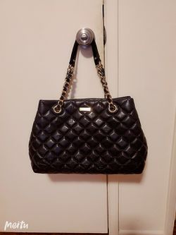 Black leather Kate spade handbag