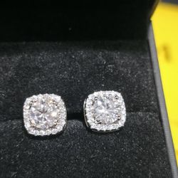 1CT MOISSANITE 925S EARINGS 