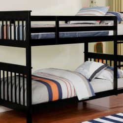 Twin over twin All Wooden Bunk bed