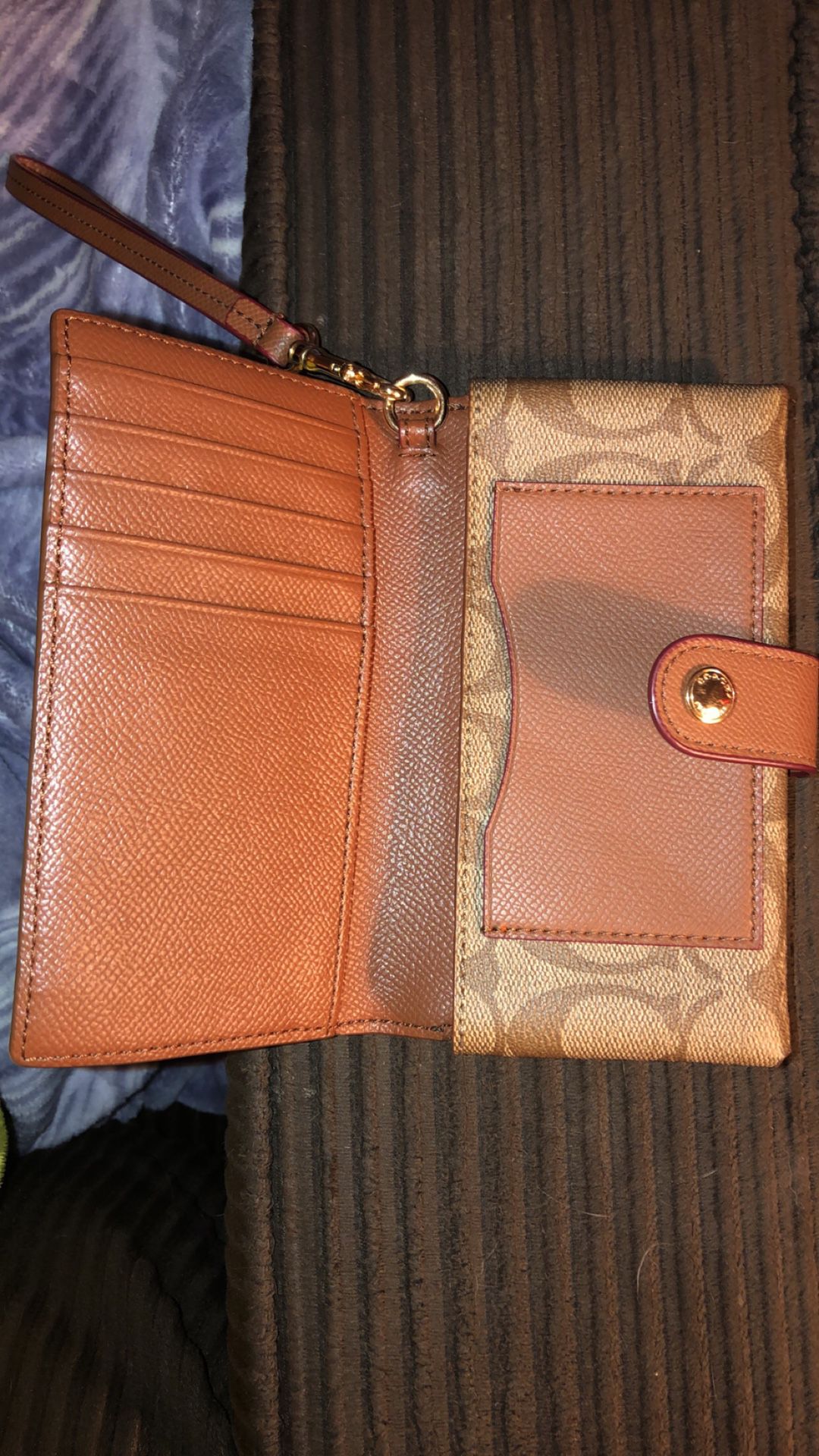 Coach phone case/wallet wristlet