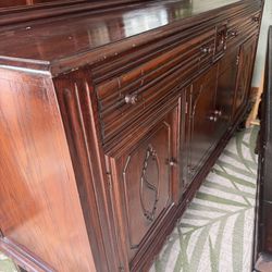 Solid wood buffet table